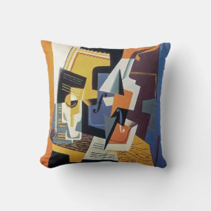 Coussin Juan Gris - Violon et verre - Art Abstrait