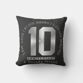 Coussin Jubilé des 10 ans - Une décennie solide 