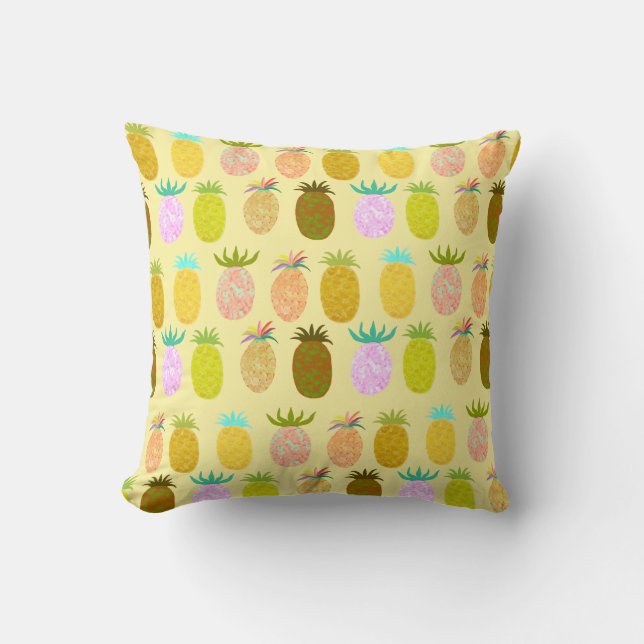 Coussin Juicy Pineapple Pattern (Recto)