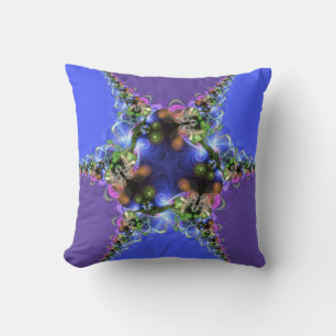 Coussin Jumbo bleu violet fractée Twist Home Décor