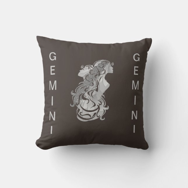 Coussin Jumeaux Gemini Brown (Recto)
