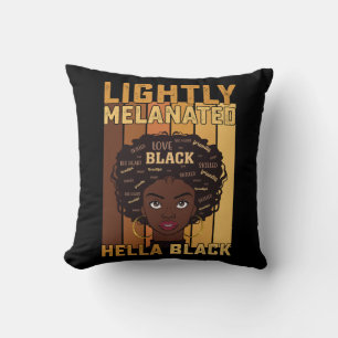 Coussin Juneteenth Légèrement Mélanisée Entièrement Mélani