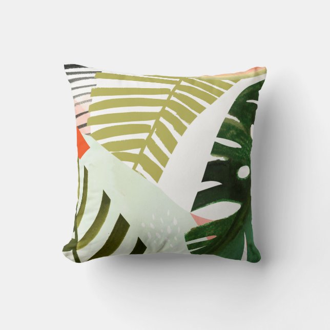 Coussin Jungle battre la végétation tropicale (Recto)