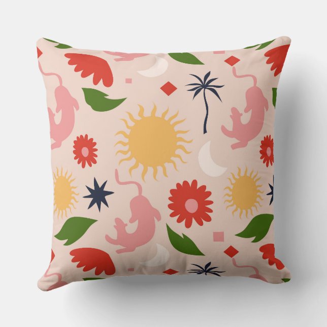 Coussin Jungle céleste (Verso)