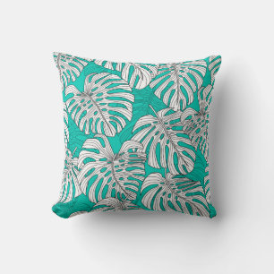 Coussin Jungle Feuille Tropical Floral sans fil