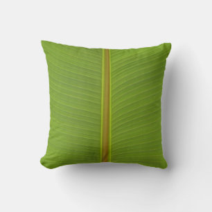 Coussin Jungle Lime Green Tropical Palm Leaf Texture
