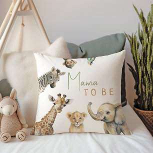 Coussin Jungle Safari Animaux Mama être
