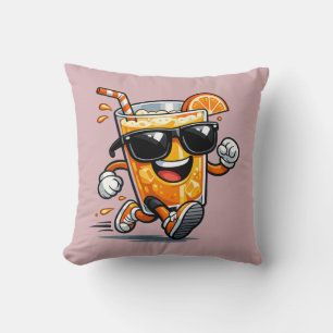 Coussin Jus d'orange en course