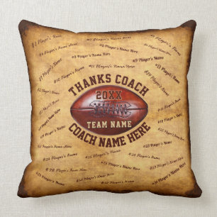 Coussin Jusqu'à 32 noms de joueurs - Idées cadeaux d'ent