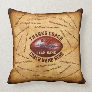 Coussin Jusqu'à 46 noms de joueurs grand cadeau d'entraî