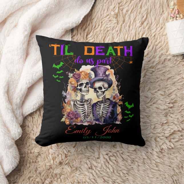 Coussin Jusqu'à la mort Faisons-nous partie amour éternel  (Couverture)