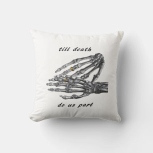 Coussin Jusqu'à la mort Faisons-nous partie Skeleton Hands