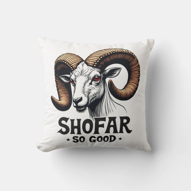 Coussin Jusqu'à si bonne chèvre juive Hanoukka Lovers (Recto)