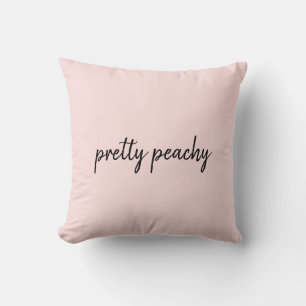 Coussin Just Peachy Moderne Minimaliste Joli Script