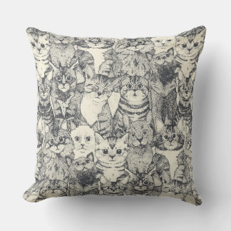 Coussin juste chatons fer