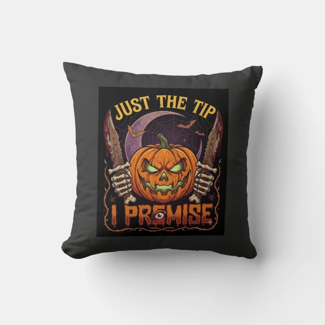 Coussin Juste l'extrémité prémisse Halloween Citrouille Co (Recto)