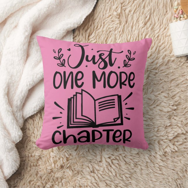 Coussin Juste un autre livre de chapitre Lover (Couverture)