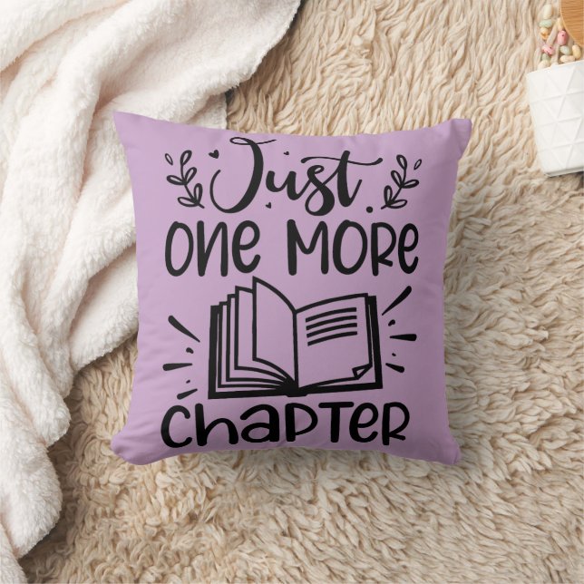 Coussin Juste un autre livre de chapitre Lover (Couverture)