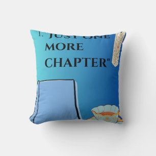 Coussin Juste un chapitre de plus Citation d'amant de livr