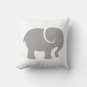 Coussin Juste un éléphant gris