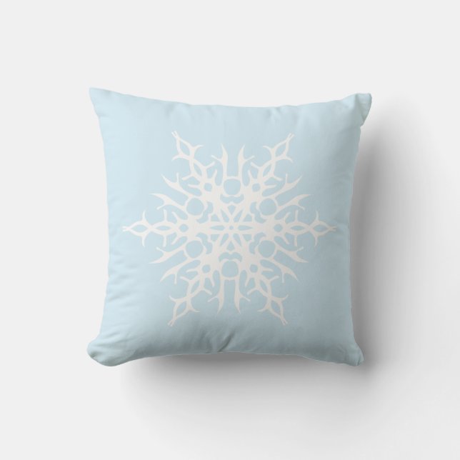 Coussin Juste un étang de neige amusant (Recto)