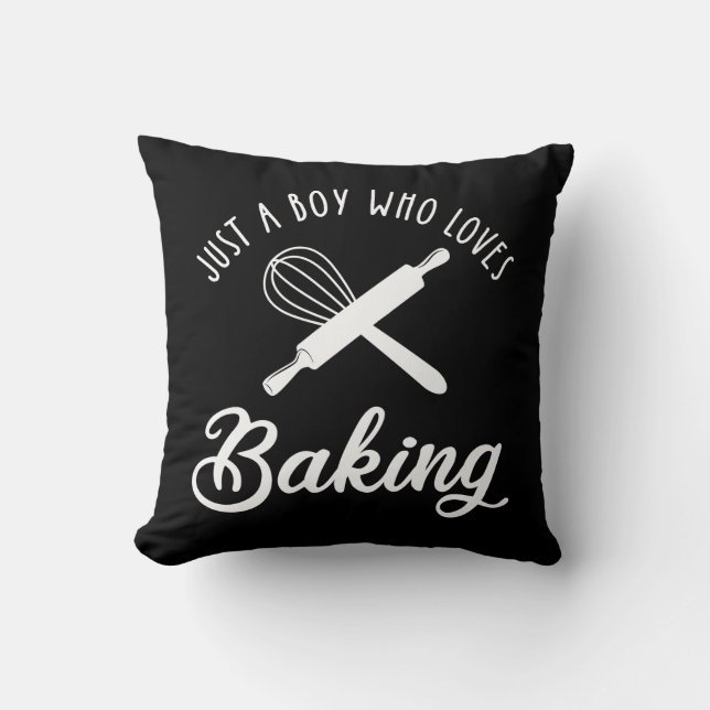 Coussin Juste Un Garçon Qui Aime Faire La Cuisine (Recto)