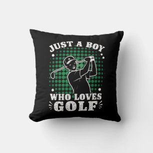 Coussin Juste un Garçon qui aime Golf Club Golfing