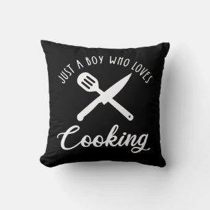Coussin Juste un garçon qui aime la Cuisine