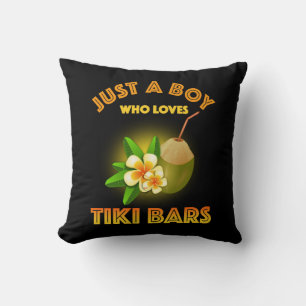 Coussin Juste Un Garçon Qui Aime Les Bars Tiki