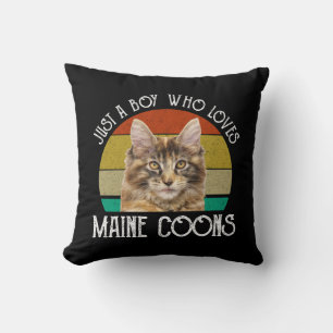 Coussin Juste Un Garçon Qui Aime Les Maine Coons