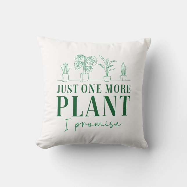 Coussin Juste un Plante de plus (Recto)