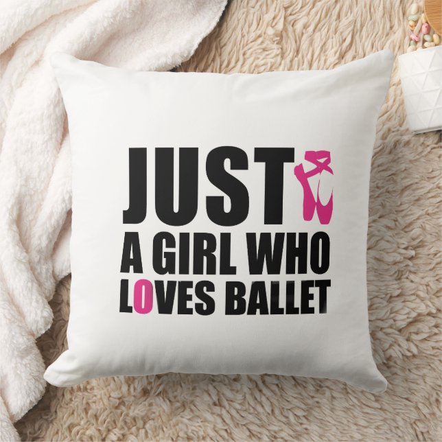 Coussin Juste Une Fille Qui Aime Le Ballet  (Couverture)