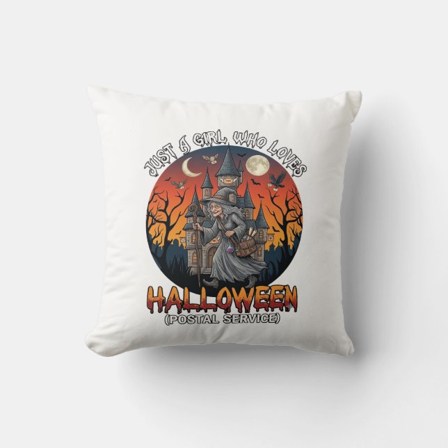 Coussin Juste Une Fille Qui Aime Le Service Postal D'Hallo (Recto)