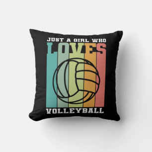 Coussin Juste une fille qui aime le volleyball