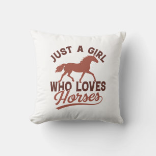 Coussin Juste Une Fille Qui Aime Les Chevaux