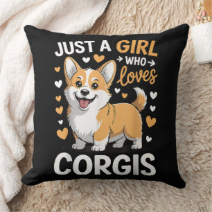 Coussin Juste Une Fille Qui Aime Les Corgis