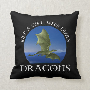 Coussin Juste Une Fille Qui Aime Les Dragons