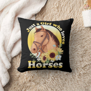 Coussin Juste une fille qui aime les filles qui font du ch