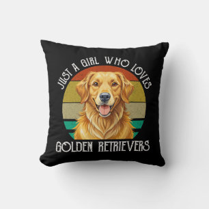 Coussin Juste Une Fille Qui Aime Les Golden Retrievers