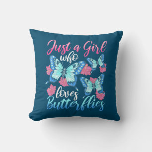 Coussin Juste Une Fille Qui Aime Les Papillons