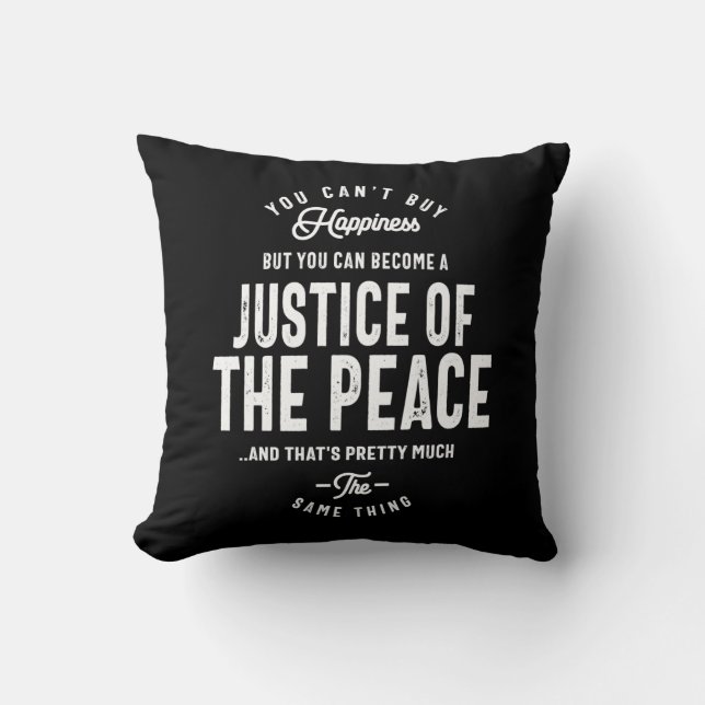 Coussin Justice Of The Peace Job Title Cadeau (Recto)