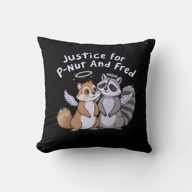 Coussin Justice pour P-Nut et Fred A Humorisful Stand (Recto)