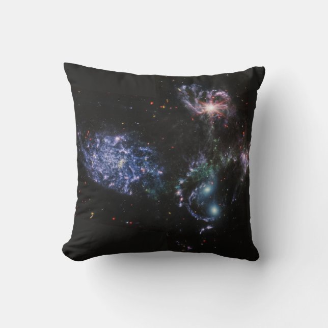 Coussin JWST James Webb Télescope spatial Quintet de Steph (Recto)