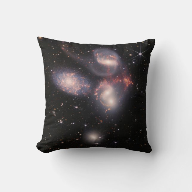 Coussin JWST James Webb Télescope spatial Quintet de Steph (Recto)