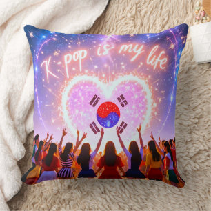 Coussin K-pop est ma vie gravée à travers la Galaxie