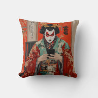 Coussin Kabuki et Keitai