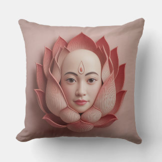 Coussin Kala Lotus Veil 3D Batik Motif