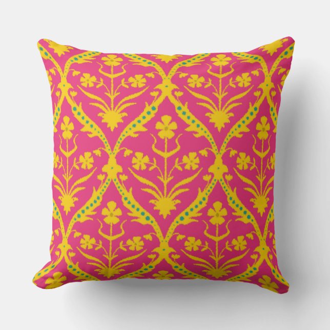 Coussin Kala trellis ikat (Recto)