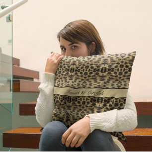 Coussin KaleidoCheetah, personnalisé