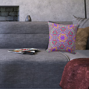 Coussin Kaléidoscope formes géométriques